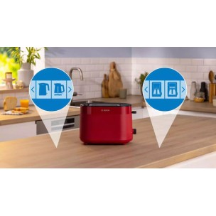 Bosch MyMoment Φρυγανιέρα 2 Θέσεων 950W Κόκκινη