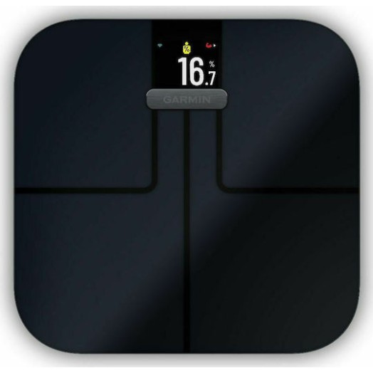 Garmin Index S2 Smart Smart Ζυγαριά 181.4kg με Λιπομετρητή Μαύρη