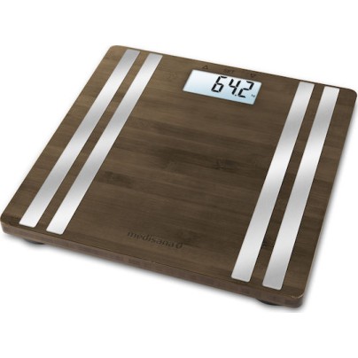 Medisana BS 552 Bamboo Smart Ζυγαριά 150kg με Λιπομετρητή & Bluetooth Καφέ