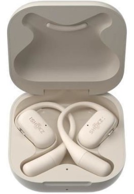 Aftershokz Openfit Open Ear Bluetooth Handsfree Ακουστικά με Αντοχή στον Ιδρώτα και Θήκη Φόρτισης Λευκά