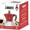 Bialetti Moka Induction Μπρίκι Espresso 4cups Κόκκινο