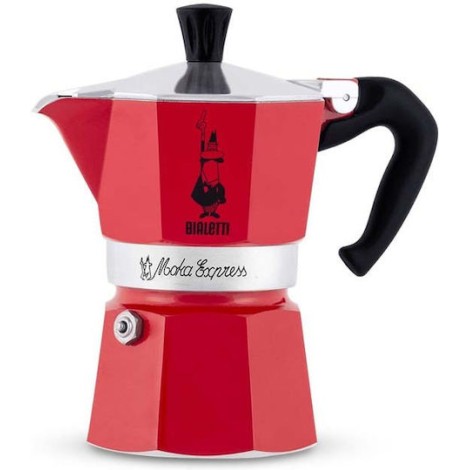 Bialetti Μπρίκι Espresso 1cups Κόκκινο