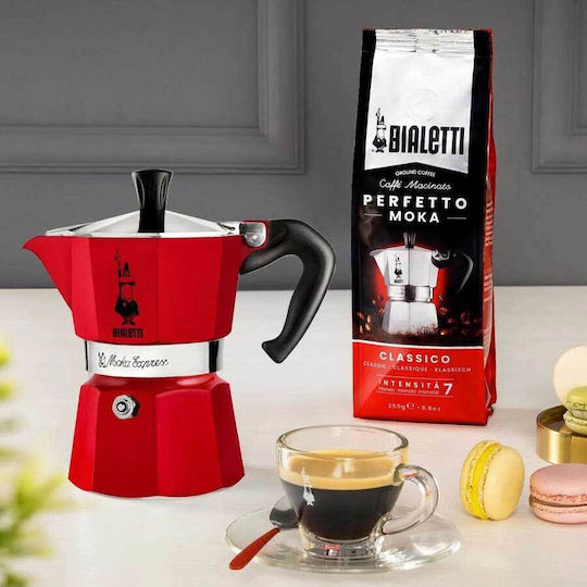 Bialetti Μπρίκι Espresso 1cups Κόκκινο