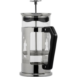 Bialetti Preziosa Καφετιέρα Γαλλικού Χειρός Ανοξείδωτη Ασημί 1lt