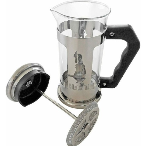 Bialetti Preziosa Καφετιέρα Γαλλικού Χειρός Ανοξείδωτη Ασημί 1lt