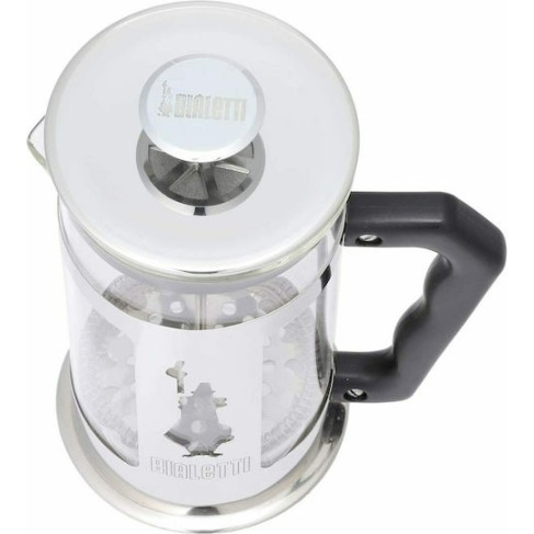 Bialetti Preziosa Καφετιέρα Γαλλικού Χειρός Ανοξείδωτη Ασημί 1lt