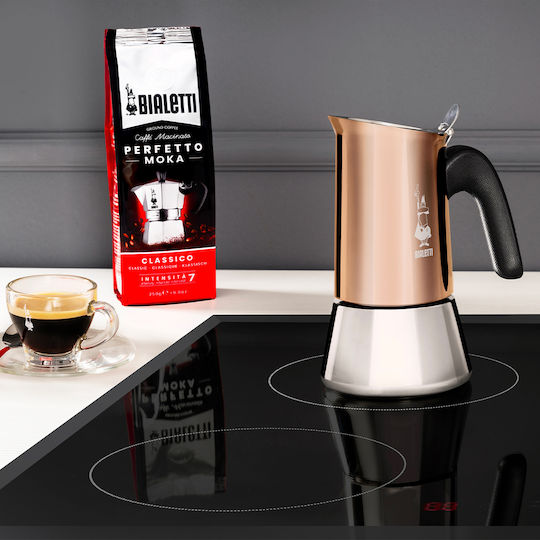 Bialetti Venus New Μπρίκι Espresso 6cups Inox Copper
