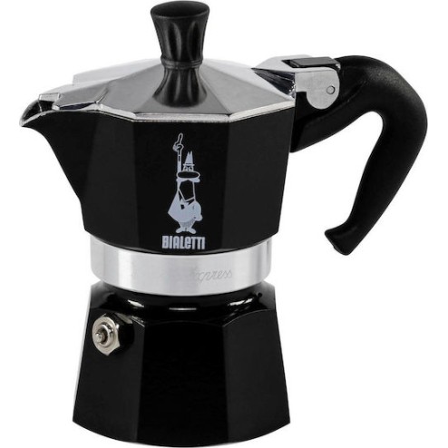 Bialetti Moka Express Μπρίκι Espresso 1cups Μαύρο