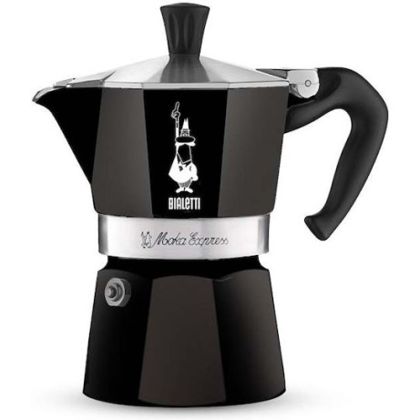 Bialetti Moka Express Μπρίκι Espresso 1cups Μαύρο
