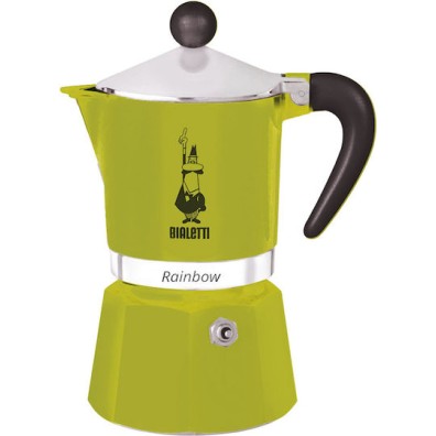 Bialetti Rainbow Μπρίκι Espresso 6cups Πράσινο