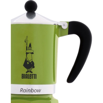 Bialetti Rainbow Μπρίκι Espresso 6cups Πράσινο