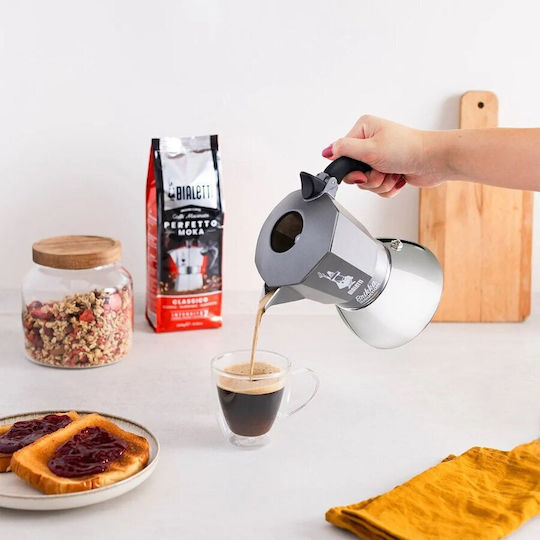 Bialetti Μπρίκι Espresso 4cups Γκρι