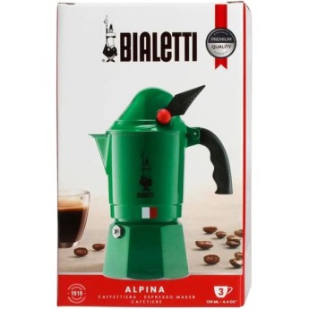 Bialetti Break Alpina Μπρίκι Espresso 3cups Πράσινο