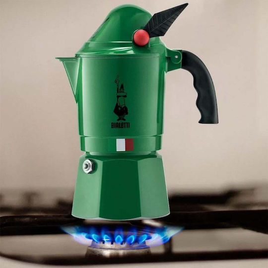 Bialetti Break Alpina Μπρίκι Espresso 3cups Πράσινο