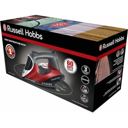 Russell Hobbs One Temperature Σίδερο Ατμού 2600W με Κεραμική Πλάκα και Συνεχόμενη Παροχή Ατμού 50gr/min
