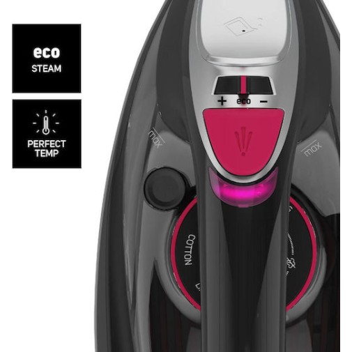 Taurus Geyser Eco Easy 2800 Σίδερο Ατμού 2800W με Κεραμική Πλάκα και Συνεχόμενη Παροχή Ατμού 40gr/min