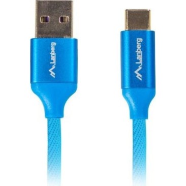 Lanberg Braided USB 2.0 Cable USB-C male - USB-A Μπλε 1m CA-USBO-21CU-0010-BL