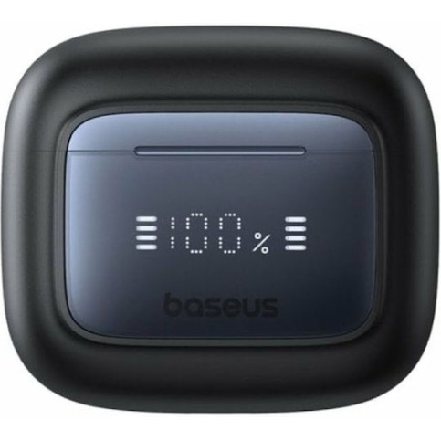 Baseus Bowie 35 In-ear Bluetooth Handsfree Ακουστικά με Αντοχή στον Ιδρώτα και Θήκη Φόρτισης Μαύρα