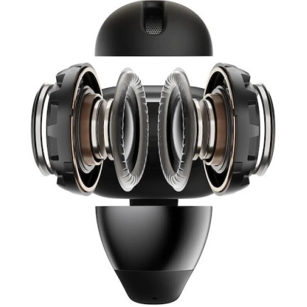 Shokz OpenDots ONE Open Ear Bluetooth Handsfree Ακουστικά με Αντοχή στον Ιδρώτα και Θήκη Φόρτισης Μαύρα