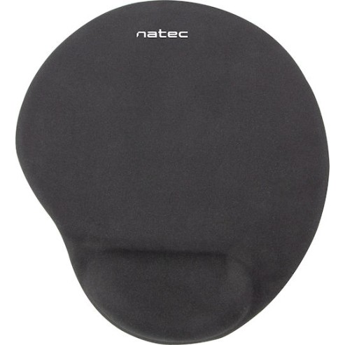 Natec Ergonomic Marmot Mouse Pad (245mm) με Στήριξη Καρπού Μαύρο NPF-0783