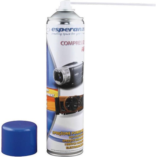 Esperanza Spray Συμπιεσμένου Αέρα Σπρέι Πεπιεσμένου Αέρα για Ηλεκτρονικές Συσκευές 600ml
