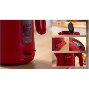 Bosch Mymoment Βραστήρας 1.7lt 2400W Κόκκινος