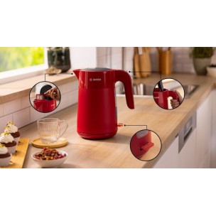 Bosch Mymoment Βραστήρας 1.7lt 2400W Κόκκινος