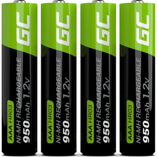 Green Cell Επαναφορτιζόμενες Μπαταρίες AAA Ni-MH 950mAh 1.2V 4τμχ