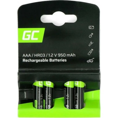 Green Cell Επαναφορτιζόμενες Μπαταρίες AAA Ni-MH 950mAh 1.2V 4τμχ