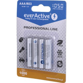 everActive Professional Line Επαναφορτιζόμενες Μπαταρίες AAA Ni-MH 1050mAh 1.2V 4τμχ