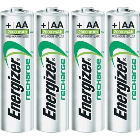 Energizer Power Plus Επαναφορτιζόμενες Μπαταρίες AA Ni-MH 2000mAh 1.2V 4τμχ
