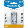 everActive Silver Line Επαναφορτιζόμενες Μπαταρίες AAA Ni-MH 800mAh 1.2V 2τμχ