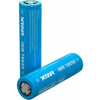 XTAR Επαναφορτιζόμενη Μπαταρία 18650 Li-ion 2600mAh 3.7V 1τμχ