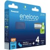 Panasonic Eneloop & Storage Case Επαναφορτιζόμενες Μπαταρίες AAA Ni-MH 800mAh 1.2V 4τμχ