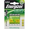 Energizer Power Plus Επαναφορτιζόμενες Μπαταρίες AAA Ni-MH 700mAh 1.2V 4τμχ