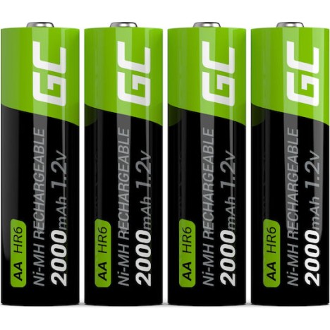 Green Cell Επαναφορτιζόμενες Μπαταρίες AA Ni-MH 2000mAh 1.2V 4τμχ