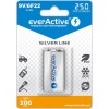 everActive Silver Line Επαναφορτιζόμενη Μπαταρία 9V Ni-MH 250mAh 1τμχ