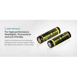 XTAR Επαναφορτιζόμενη Μπαταρία 14500 Li-Mn 800mAh 3.7V 1τμχ
