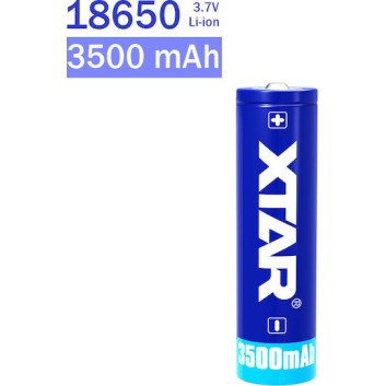 XTAR Επαναφορτιζόμενη Μπαταρία 18650 Li-ion 3500mAh 3.7V 1τμχ