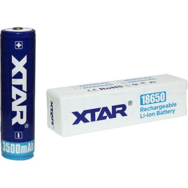 XTAR Επαναφορτιζόμενη Μπαταρία 18650 Li-ion 3500mAh 3.7V 1τμχ