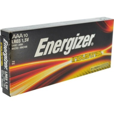 Energizer Industrial Αλκαλικές Μπαταρίες AAA 1.5V 10τμχ