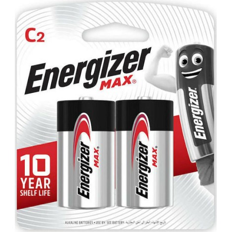 Energizer Max Αλκαλικές Μπαταρίες C 1.5V 2τμχ