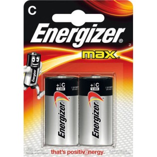 Energizer Max Αλκαλικές Μπαταρίες C 1.5V 2τμχ