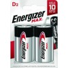Energizer Max Αλκαλικές Μπαταρίες D 1.5V 2τμχ