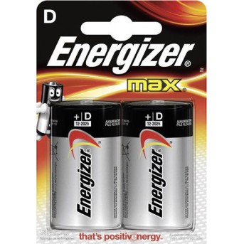 Energizer Max Αλκαλικές Μπαταρίες D 1.5V 2τμχ