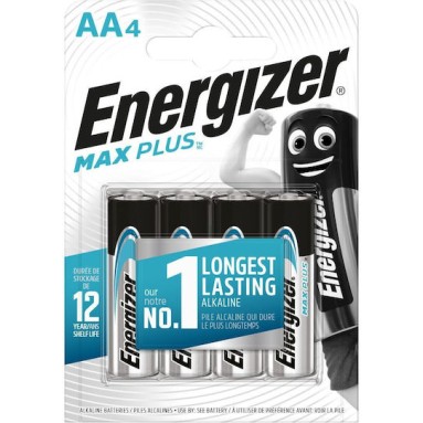 Energizer Max Plus Αλκαλικές Μπαταρίες AA 1.5V 4τμχ