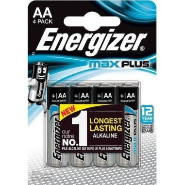 Energizer Max Plus Αλκαλικές Μπαταρίες AA 1.5V 4τμχ
