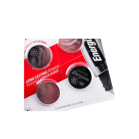 Energizer Μπαταρίες Λιθίου Ρολογιών CR2032 3V 4τμχ