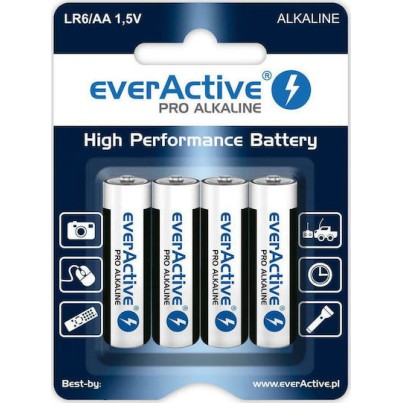 everActive Pro Αλκαλικές Μπαταρίες AA 1.5V 4τμχ