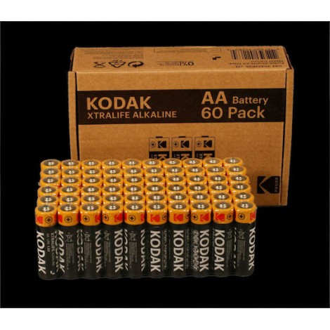 Kodak Xtralife Αλκαλικές Μπαταρίες AA 1.5V 60τμχ